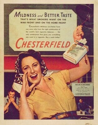 Mildness and better taste Chesterfield