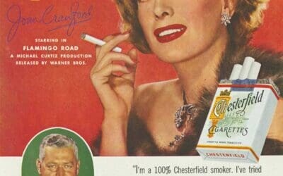 I like Chesterfield’s Milder, better taste. It’s my cigarette. Joan Crawford