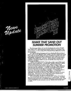 Shake the sand out promotion